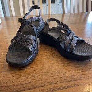 Skechers Black Strappy Sandals